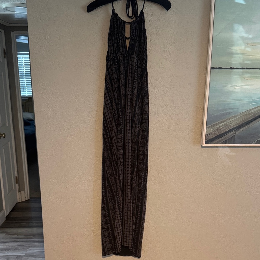 O'Neill Black Patterned Maxi Dress